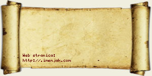 Jovana Aćimac vizit kartica